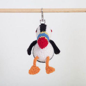 Picture of Gogo Olive Puffin Keyring