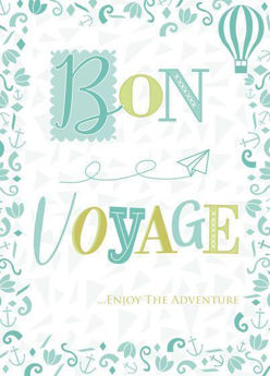 Picture of Bon Voyage Lime Envelope