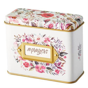 Picture of My Prayers Tin Pink Flowers