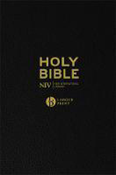 Picture of NIV Larger Print Black Leather Bible