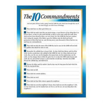 Picture of The 10 Commandments card