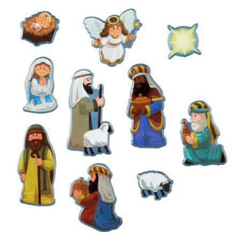 Picture of Nativity Puffer Sticker Set