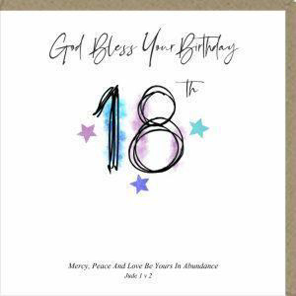 Picture of God Bless Your Birthday 18th