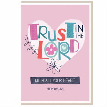 Picture of Trust in the Lord   Blank Card