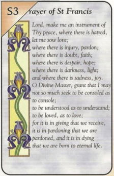 Picture of Prayer of St Francis Pass Along Card