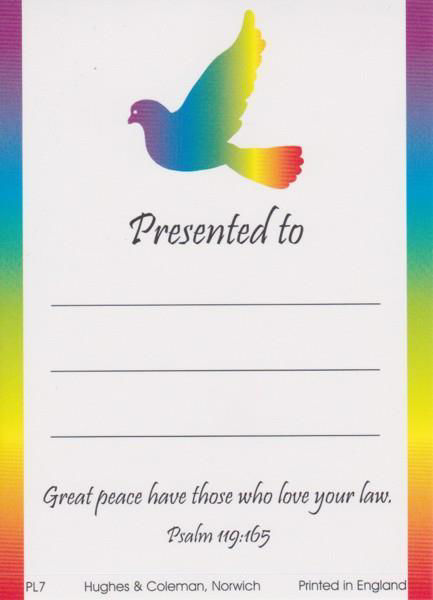 Picture of Rainbow Dove Presentation Labels