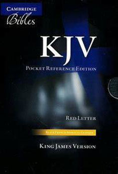 Picture of KJV Pocket Reference Bible, Black French Moroccon Leather
