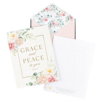 Picture of Grace and Peace to You Romans 1:7 Writing Set