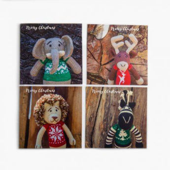 Picture of Gogo-Olive Christmas Card Pack of 4 Mixed