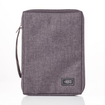 Picture of Bible Cover Grey Small