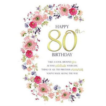Picture of Happy 80th Birthday.  Take A Look Around