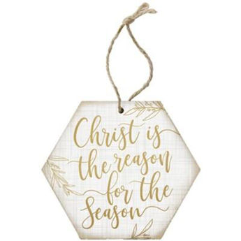 Picture of Christ is the Reason For The Season Hanging Decoration