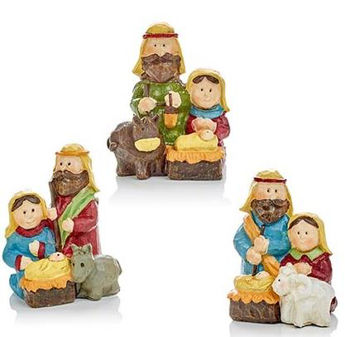 Picture of Small Nativity ornament Stable Scene Assorted
