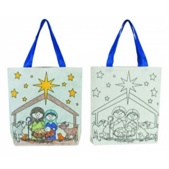 Picture of Colour Your Tote Bag Children's Nativity