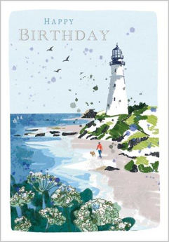 Picture of Happy Birthday Lighthouse and Beach