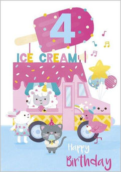 Picture of 4 Ice Cream Happy Birthday