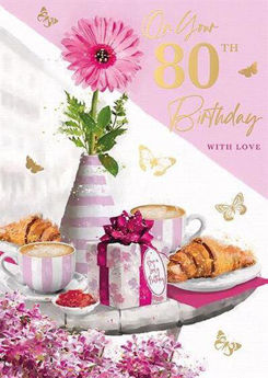 Picture of On your 80th Birthday with love