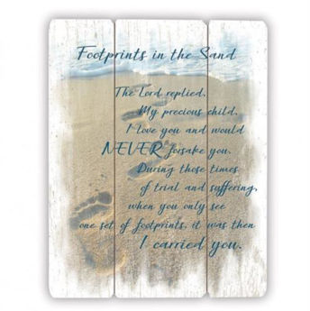 Picture of Footprints Pallet Sign