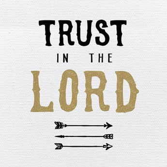 Picture of Trust in the Lord Tabletop Plaque