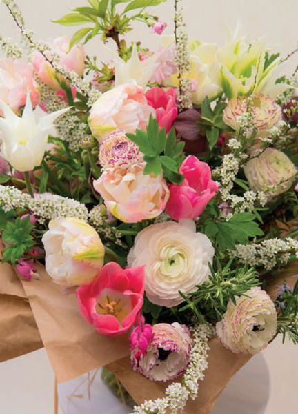 Picture of Blank Card Tulip/Ranunculus Bouquet