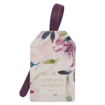 Picture of Strength and Dignity Floral Luggage Tag