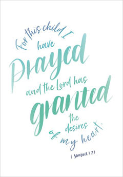 Picture of For This Child I  Have Prayed