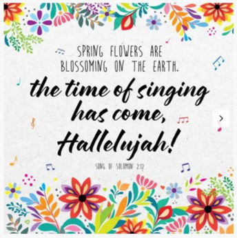 Picture of Time of Singing Seeded Card