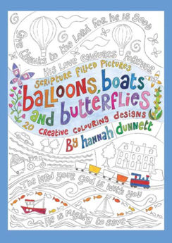 Picture of Balloons, Boats & Butterflies Colouring Book by Hannah Dunnett